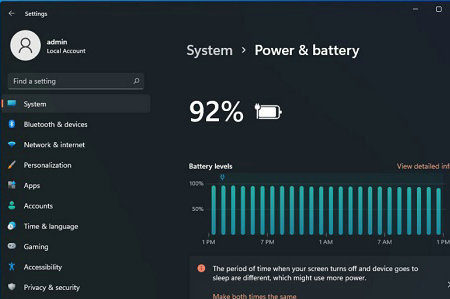 win11怎么看电池电量使用情况