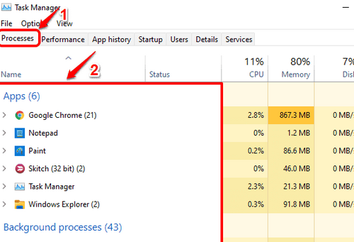 Win11怎么查看正在运行的进程 Win11正在运行的进程查看教程