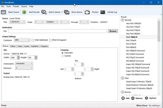 handbrake怎么压缩视频 handbrake压缩视频教程