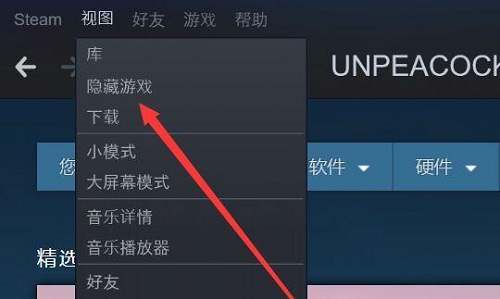 steam隐藏的游戏怎么显示出来 steam上面隐藏的游戏怎么显示