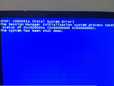win7stopc000021a蓝屏修复